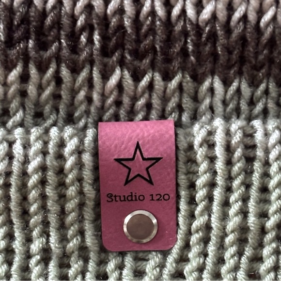 Studio 120 handmade knit revisable beanie Adult size